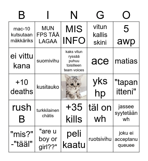 cscscscscs Bingo Card