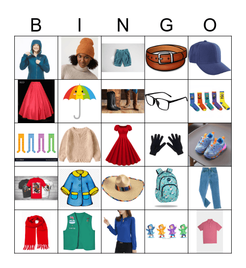 ROPA BINGO BAKER Bingo Card