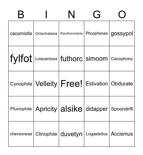 Work chat Bingo Card