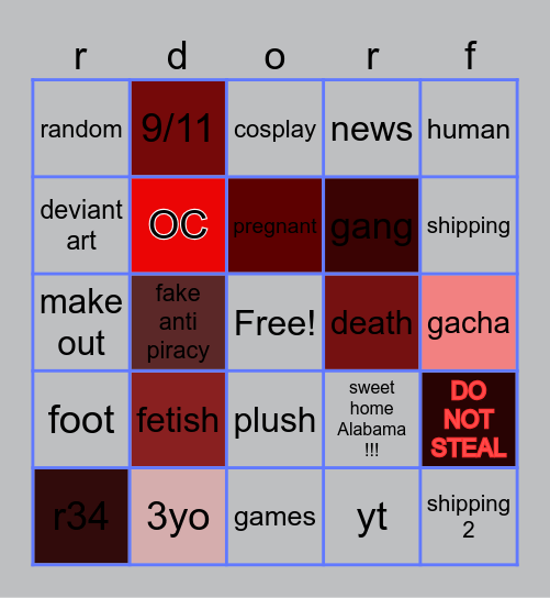 octonaut shipping bingo Card