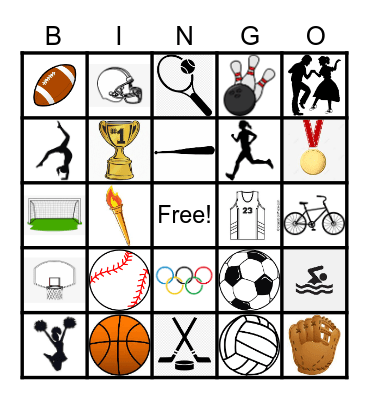 Sports Bingo Card