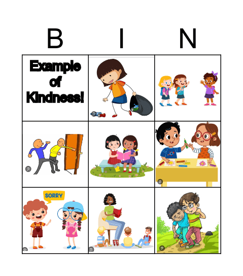 Compassion (Kindness) Bingo Card