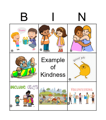 Compassion (Kindness) Bingo Card