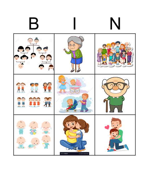 FAMILIA BINGO BAKER Bingo Card