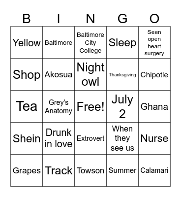 All things Davina! Bingo Card