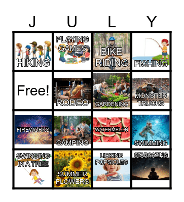 SUMMER BINGO Card