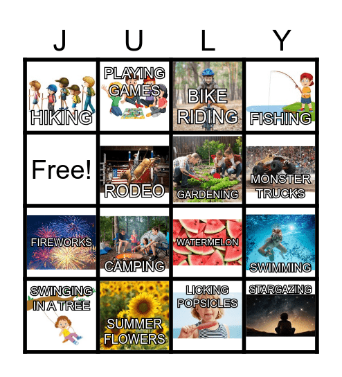 SUMMER BINGO Card