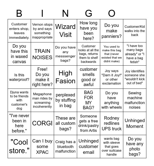 ILE Bingo Card