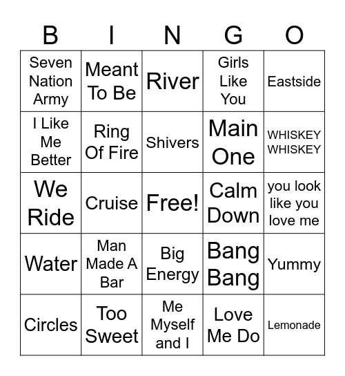 Cover 7-7 Bingo Card