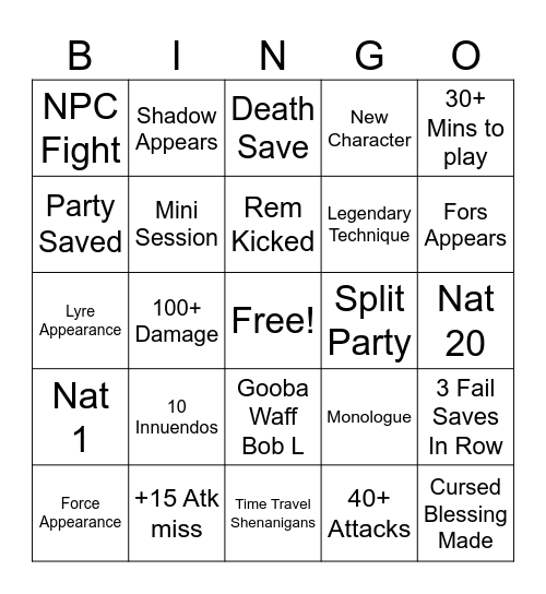 EL BINGO Card