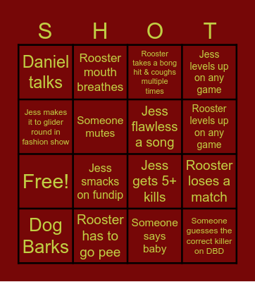 That’s Fried Bingo Card