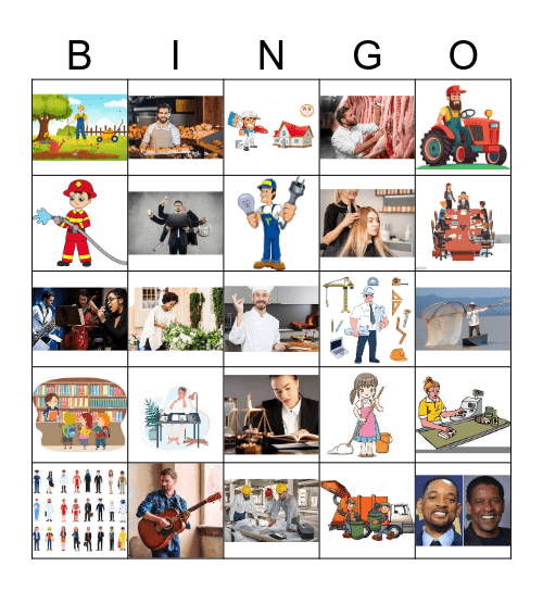 OCUPACIONES BINGO BAKER Bingo Card