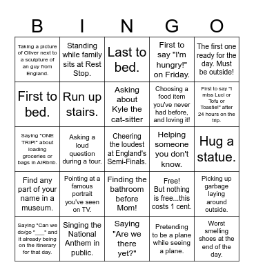 Washington DC BINGO! Bingo Card