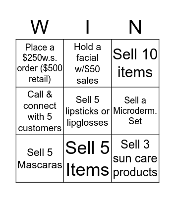 Claim your win!!!!! Bingo Card