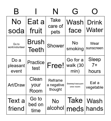 B-Havi'ors Bingo Card