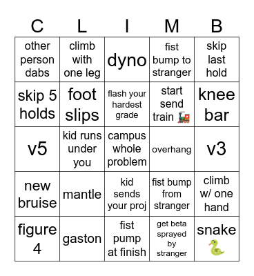 send it brah Bingo Card