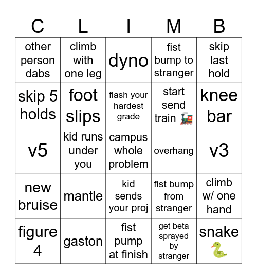 send it brah Bingo Card