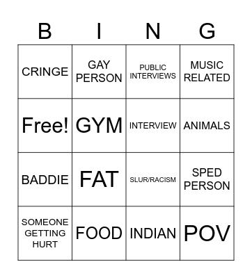 IG REELS BINGO Card