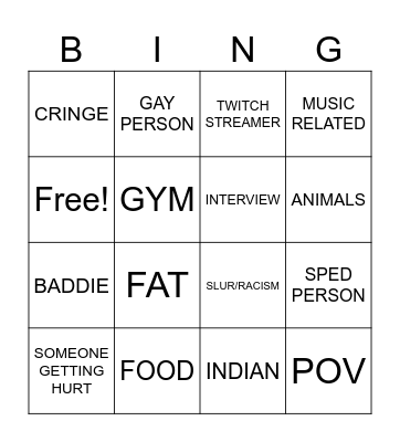 IG REELS BINGO Card