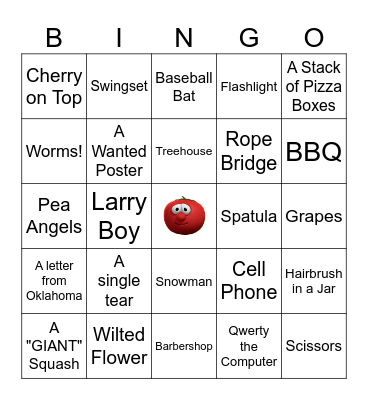 Veggie Tales Bingo! Bingo Card