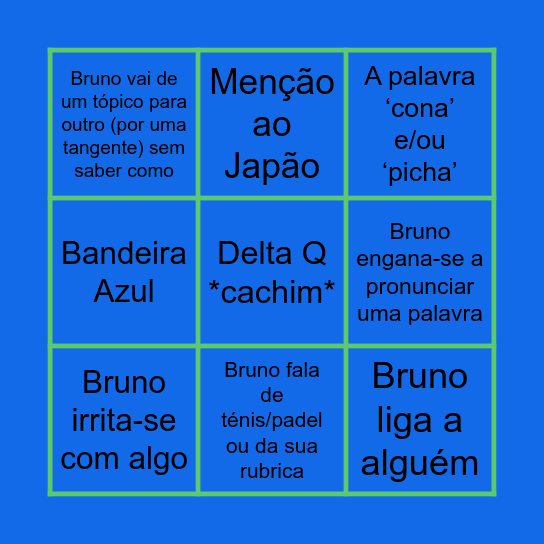 Isso não se diz - ep. 64 Bingo Card