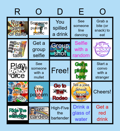 CR Rodeo Bingo Card