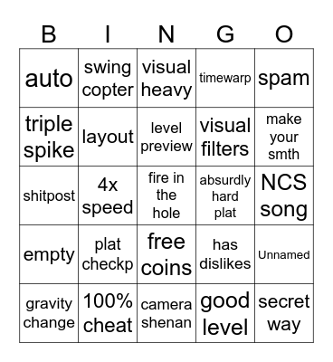 recent tab 2.2 Bingo Card