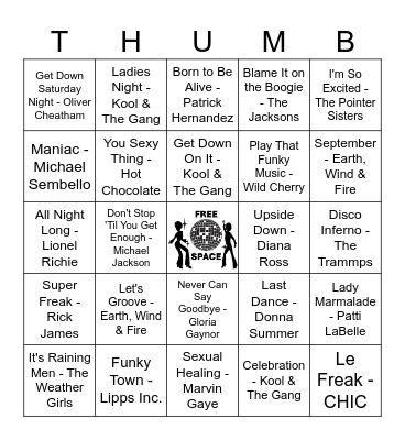 DISCO GREAT Bingo Card