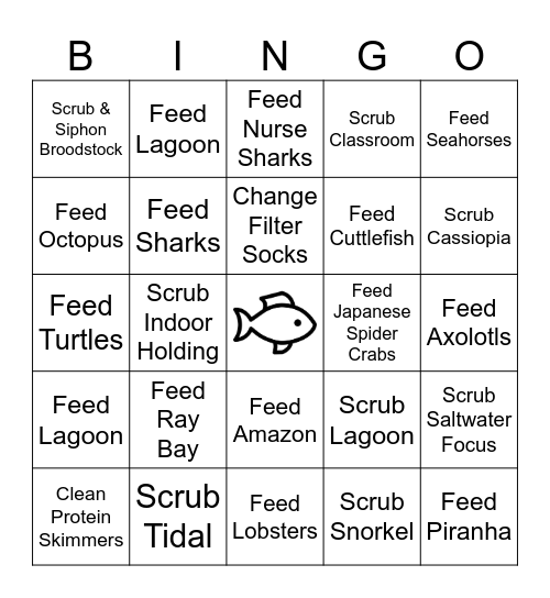 Intern Training Bingo! Bingo Card