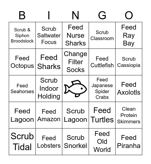 Intern Training Bingo! Bingo Card