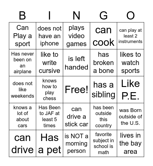 Joni and Friends Bingo 2024 Bingo Card