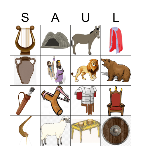 King Saul Bingo Card