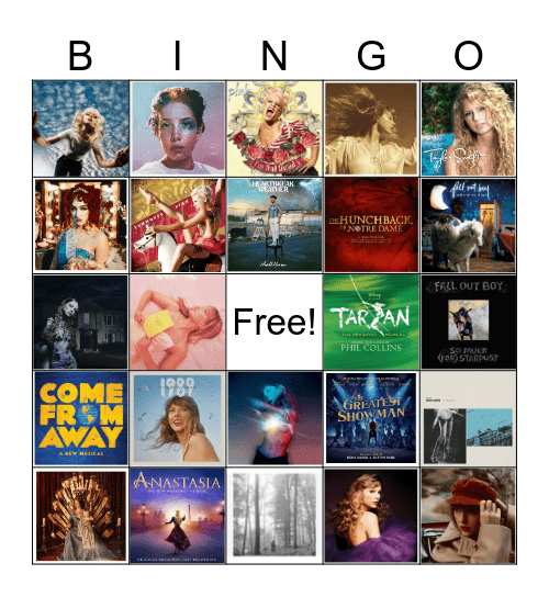 Album Bingo Card