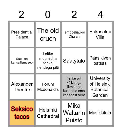 2024 VNV Helsingis Bingo Card