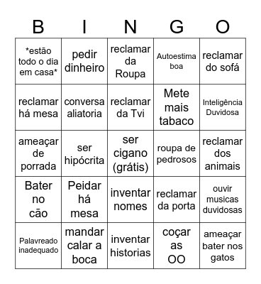 Paulo Bingo Card
