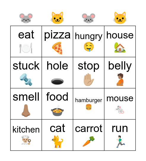 Murray and Melvin Bingo Card