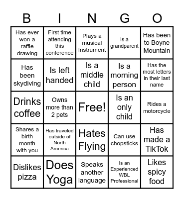MCPA Bingo Card
