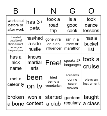 Random Bingo Card