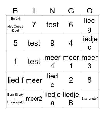 De grote Waterstraat Bingo Card