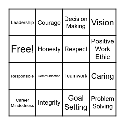 Elevate BINGO Card