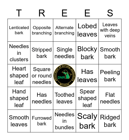 Trees of the Porkies Bingo Card