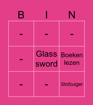 DIENS CRAZY BINGO Card