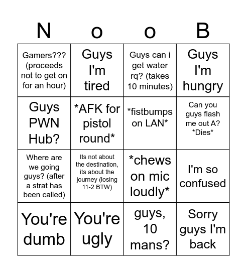 Gamiy Bingo Card Bingo Card
