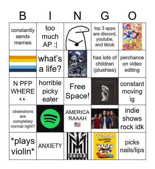 Rosie Bingo Card