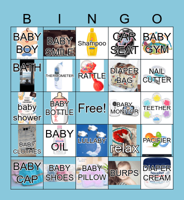 BABY SHOWER Bingo Card