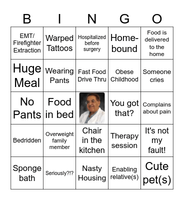My 600-lb Life BINGO Card