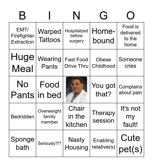 My 600-lb Life BINGO Card