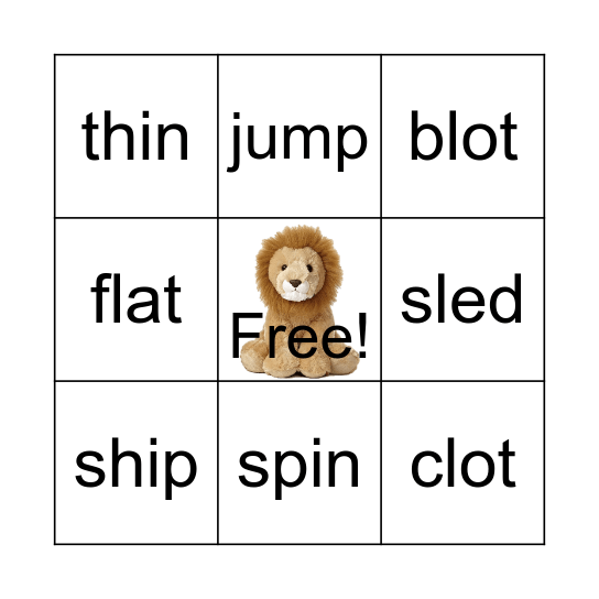 Group 3 Bingo Card