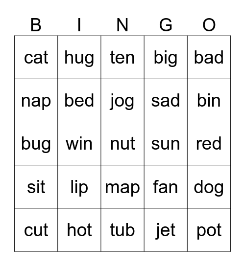 ^_^ Bingo Card
