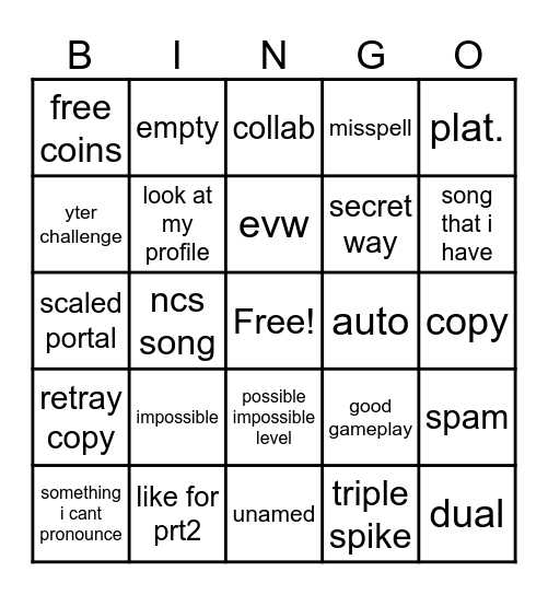 bingo Card